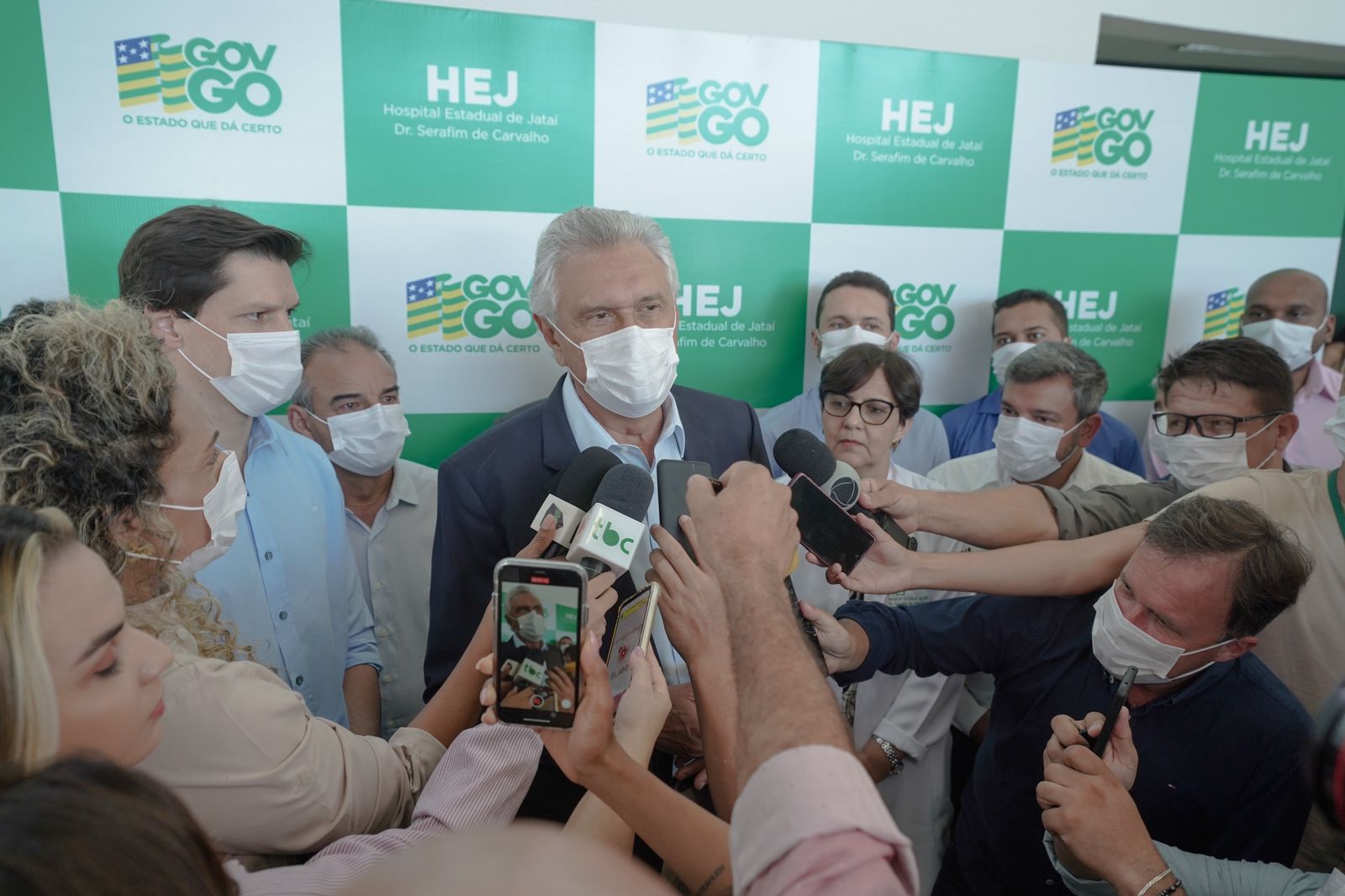 Governador Ronaldo Caiado na inauguração da ala pediátrica do Hospital Estadual de Jataí Dr. Serafim de Carvalho